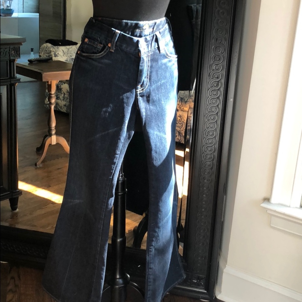 7 for all mankind blue jeans